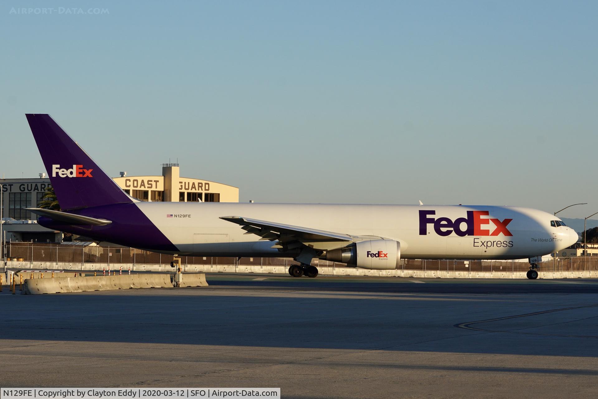 N129FE, 2015 Boeing 767-3S2F/ER C/N 43548, SFO 2020.