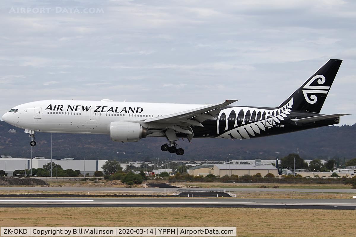 ZK-OKD, 2006 Boeing 777-219/ER C/N 29401, in as NZ176 from AKL