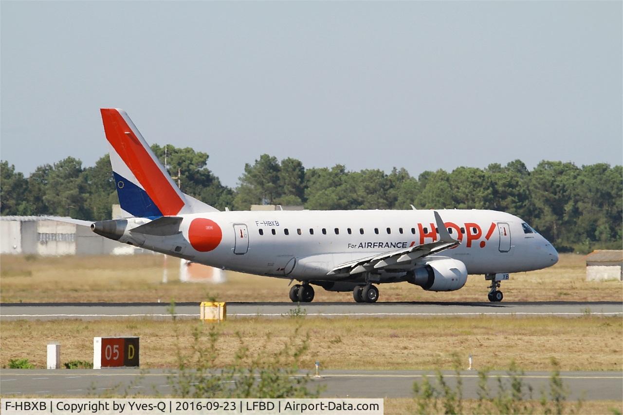 F-HBXB, 2008 Embraer 170LR (ERJ-170-100LR) C/N 17000250, Embraer ERJ-170ST, Ready to take off rwy 05, Bordeaux Mérignac airport (LFBD-BOD)