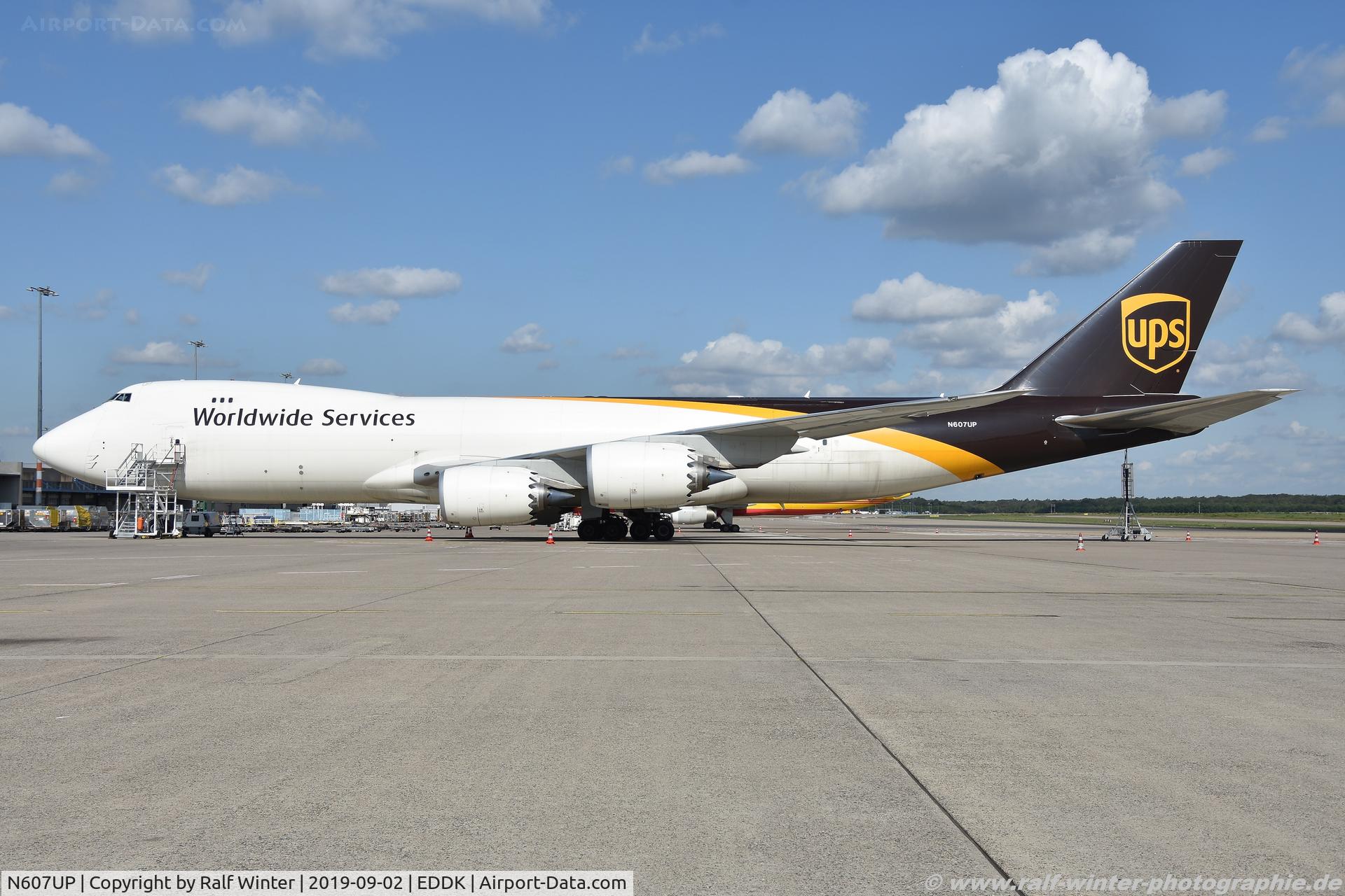N607UP, 2017 Boeing 747-8F C/N 64265, Boeing 747-8F - 5X UPS United Parcel Service UPS - 64265 - N607UP - 02.09.2019 - CGN