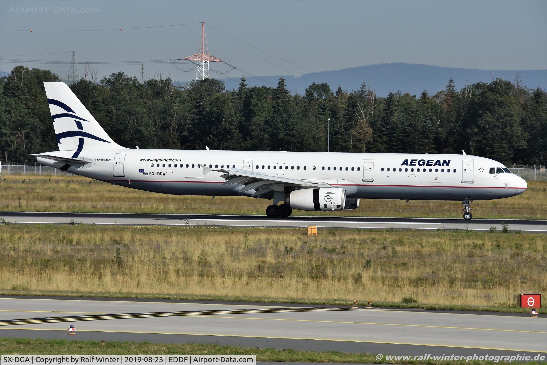 SX-DGA, 2009 Airbus A321-231 C/N 3878, Airbus A321-231 - A3 AEE Aegean Airlines - 3878 - SX-DGA - 23.08.2019 - FRA