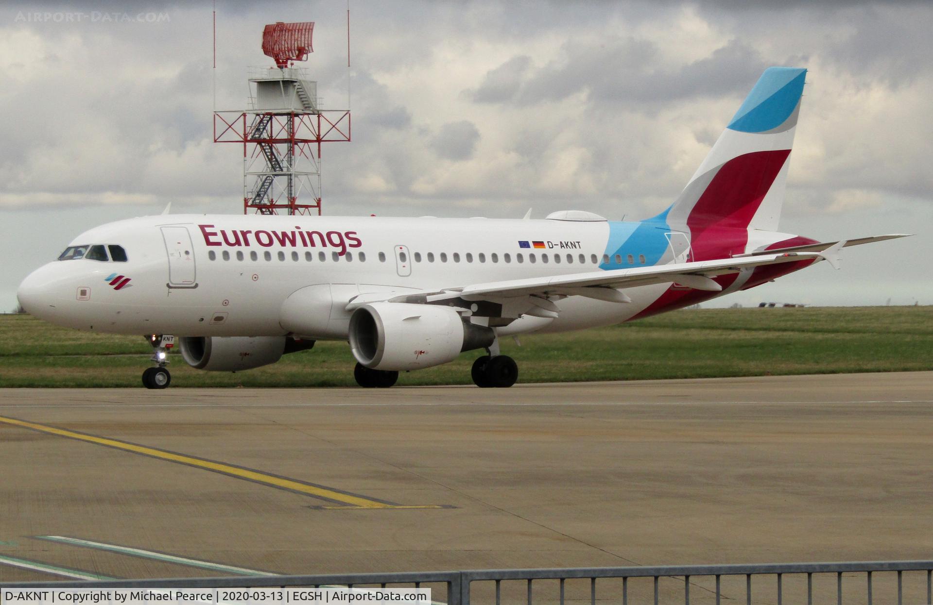 D-AKNT, 2005 Airbus A319-112 C/N 2607, Departing Stand 6 to Hamburg, after respray by Air Livery.