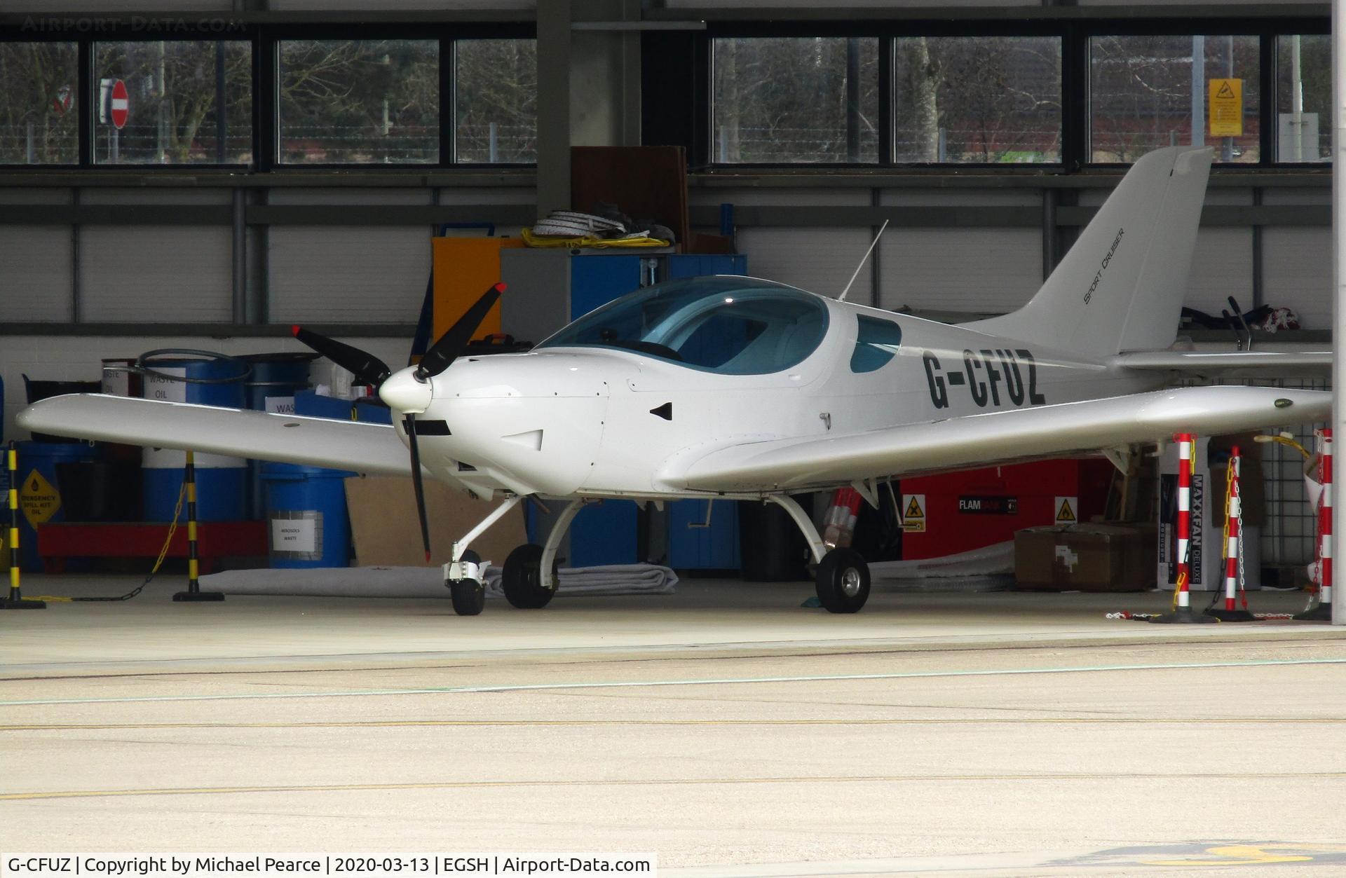 G-CFUZ, 2009 CZAW SportCruiser C/N PFA 338-14664, Tucked in the corner of the NHV hangar.