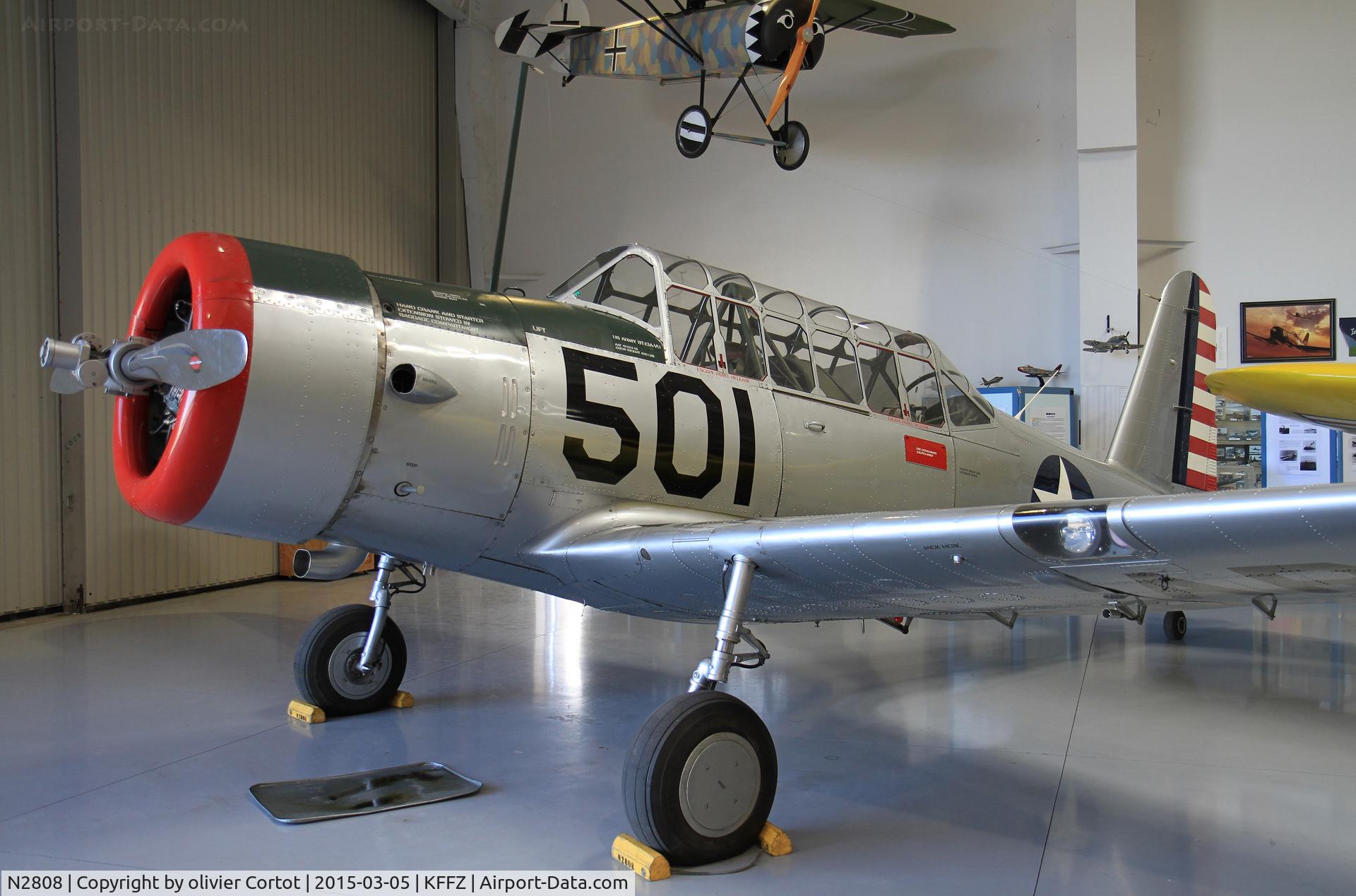 N2808, 1942 Vultee BT-13A Valiant C/N 6488, Falcon field CAF AZ wing