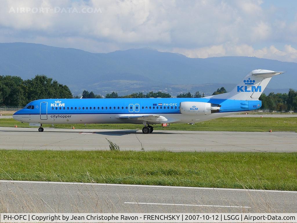 PH-OFC, 1989 Fokker 100 (F-28-0100) C/N 11263, KLM Cityhopper