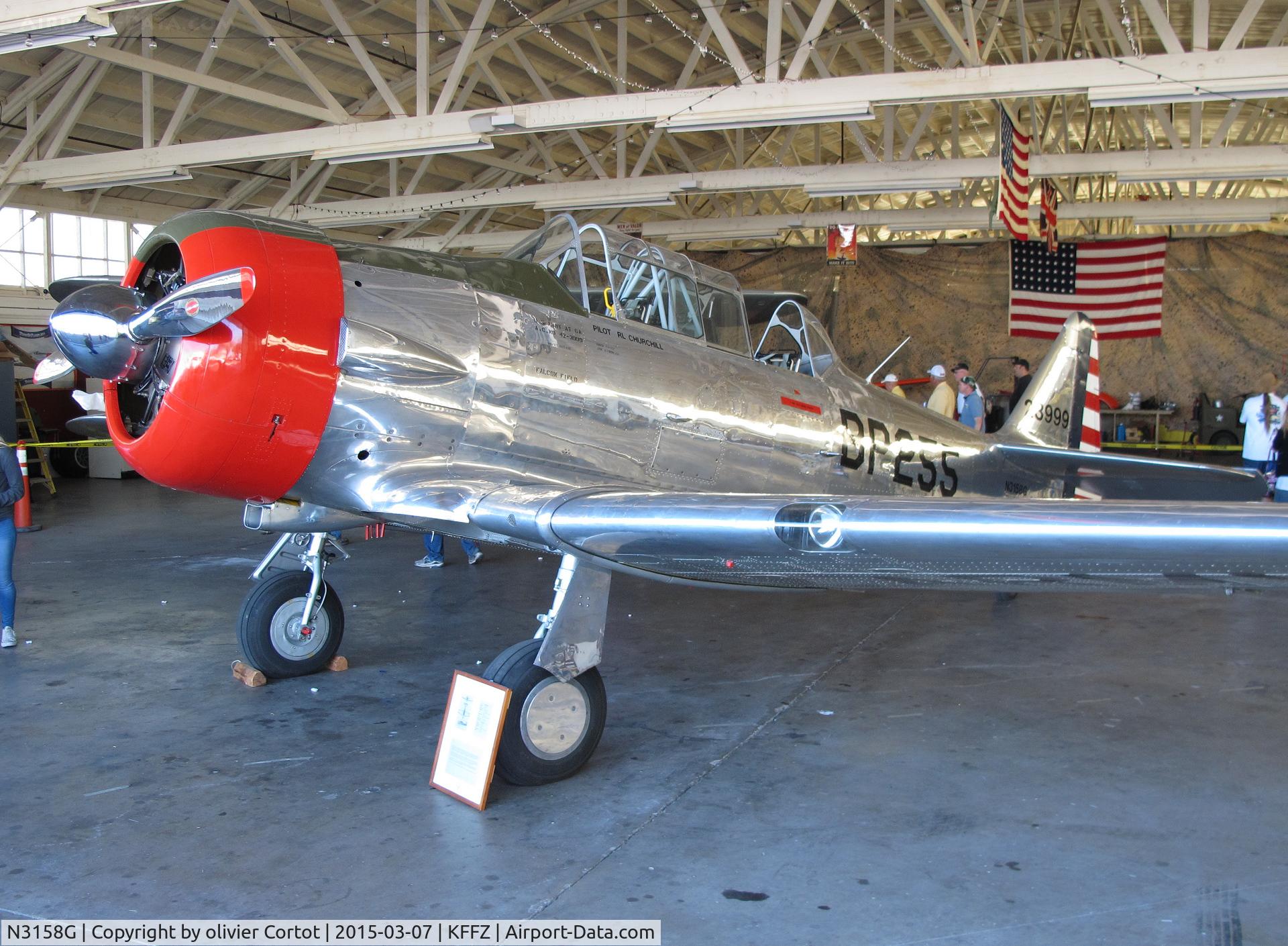 N3158G, North American T-6G Texan C/N 168-256, front view