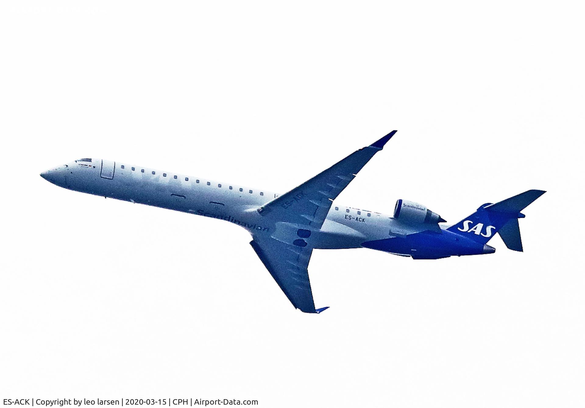ES-ACK, 2009 Bombardier CRJ-900 (CL-600-2D24) C/N 15211, Copenhagen 15.3.2020