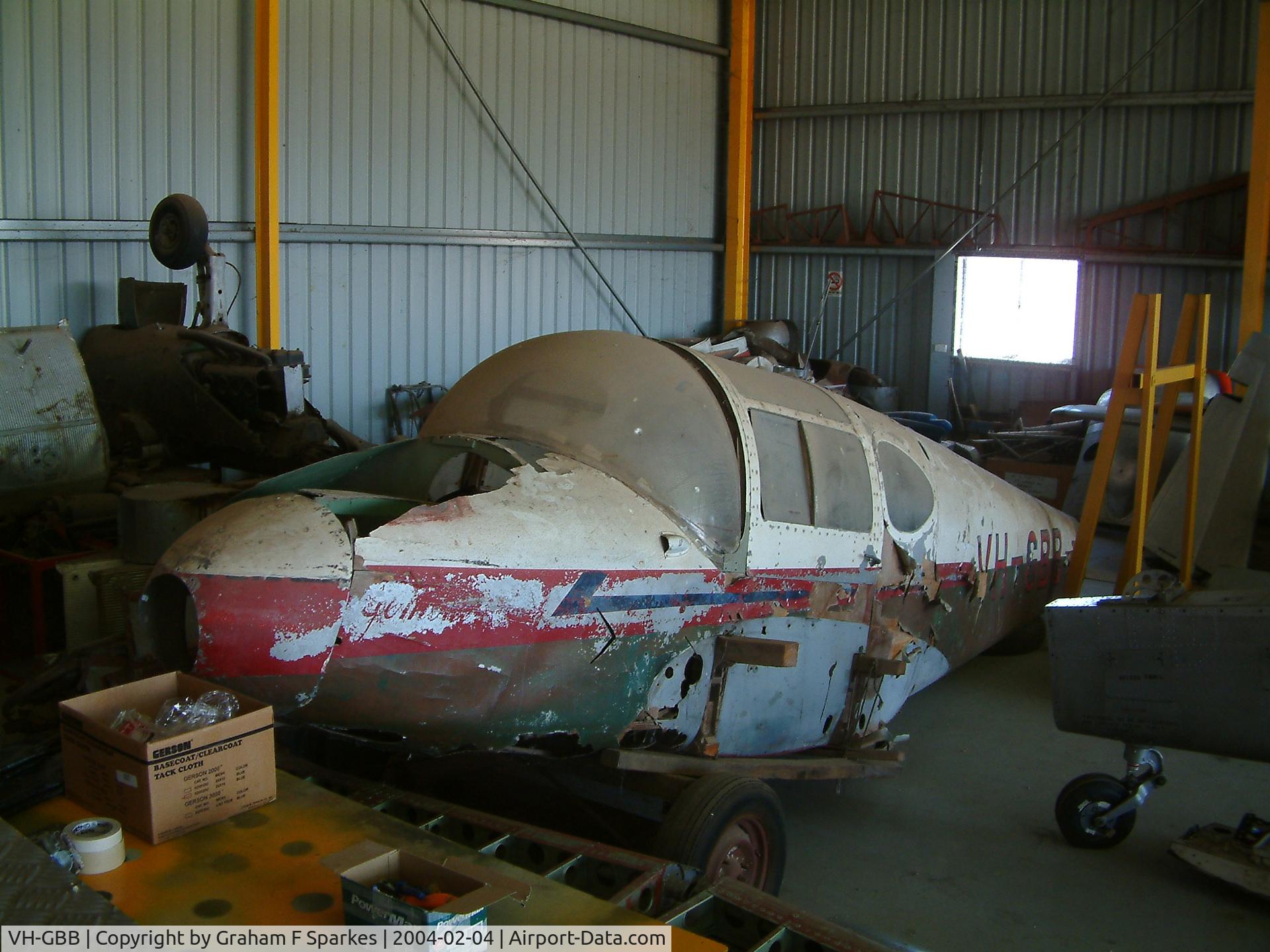 VH-GBB, 1947 Miles M65 Gemini 1A C/N 6486, Taken at Brooklands WA.
