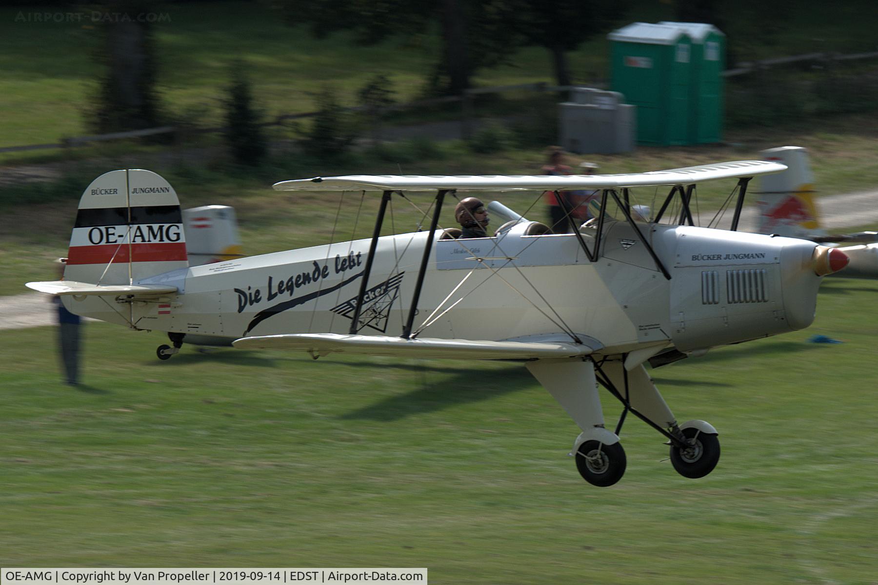OE-AMG, 1997 Tatra T-131PA Jungmann C/N 102, SSH T.131PA Jungmann landing at Hahnweide airfield, Germany. OTT 2019