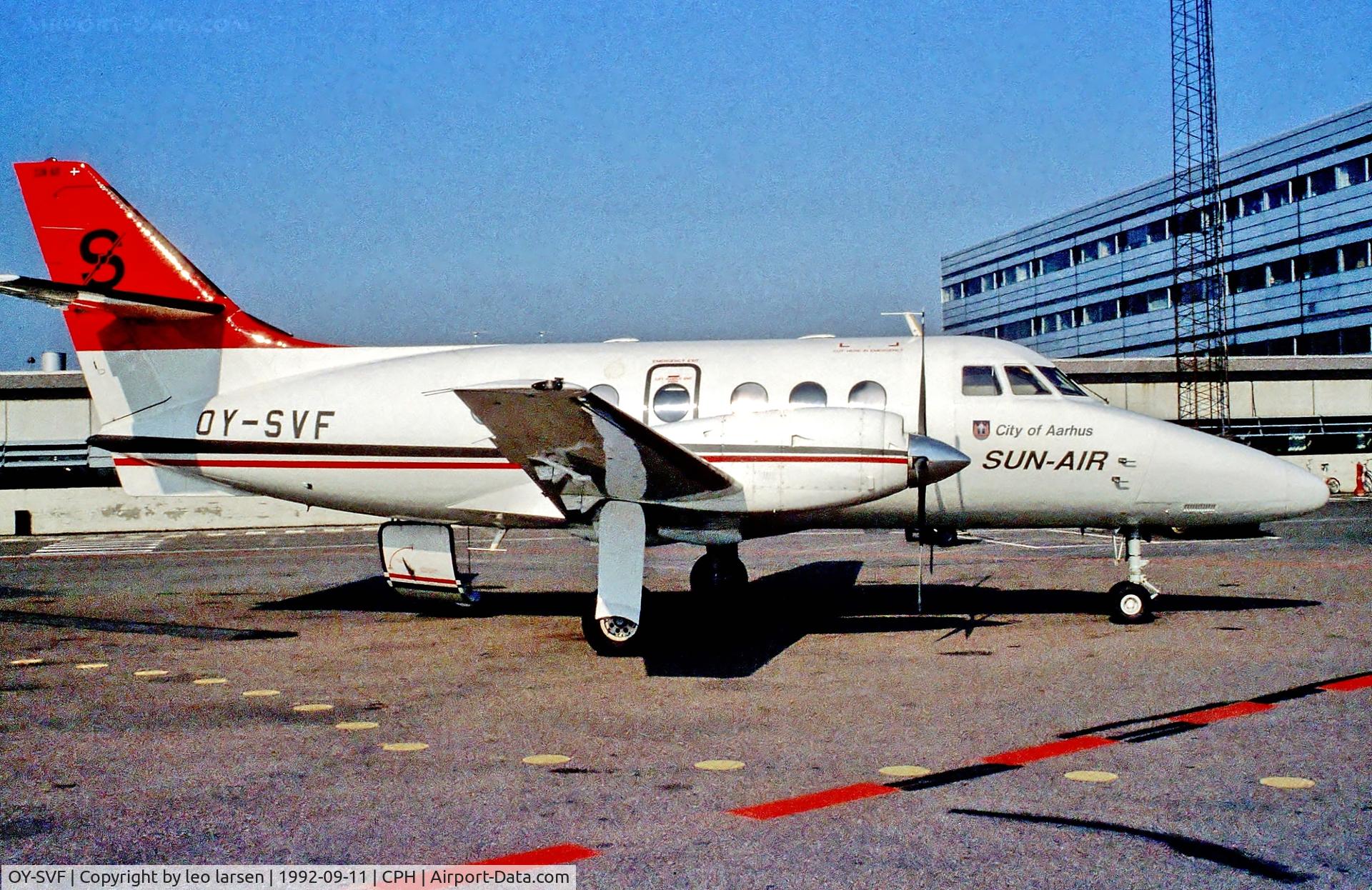 OY-SVF, 1985 British Aerospace BAe-3102 Jetstream 31 C/N 686, Copenhagen 11.9.1992