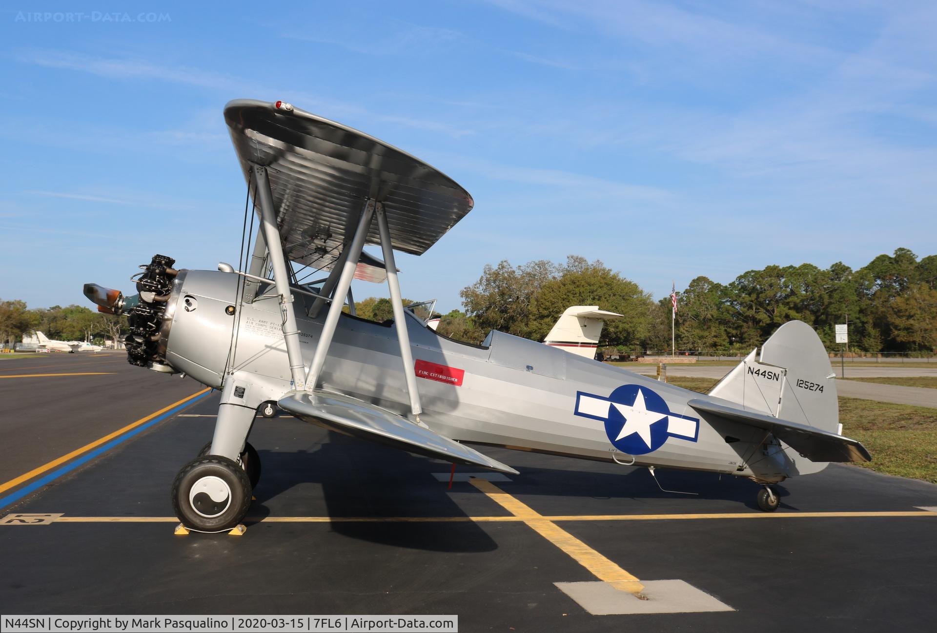 N44SN, 1941 Boeing A75N1(PT17) C/N 75-2763, Stearman