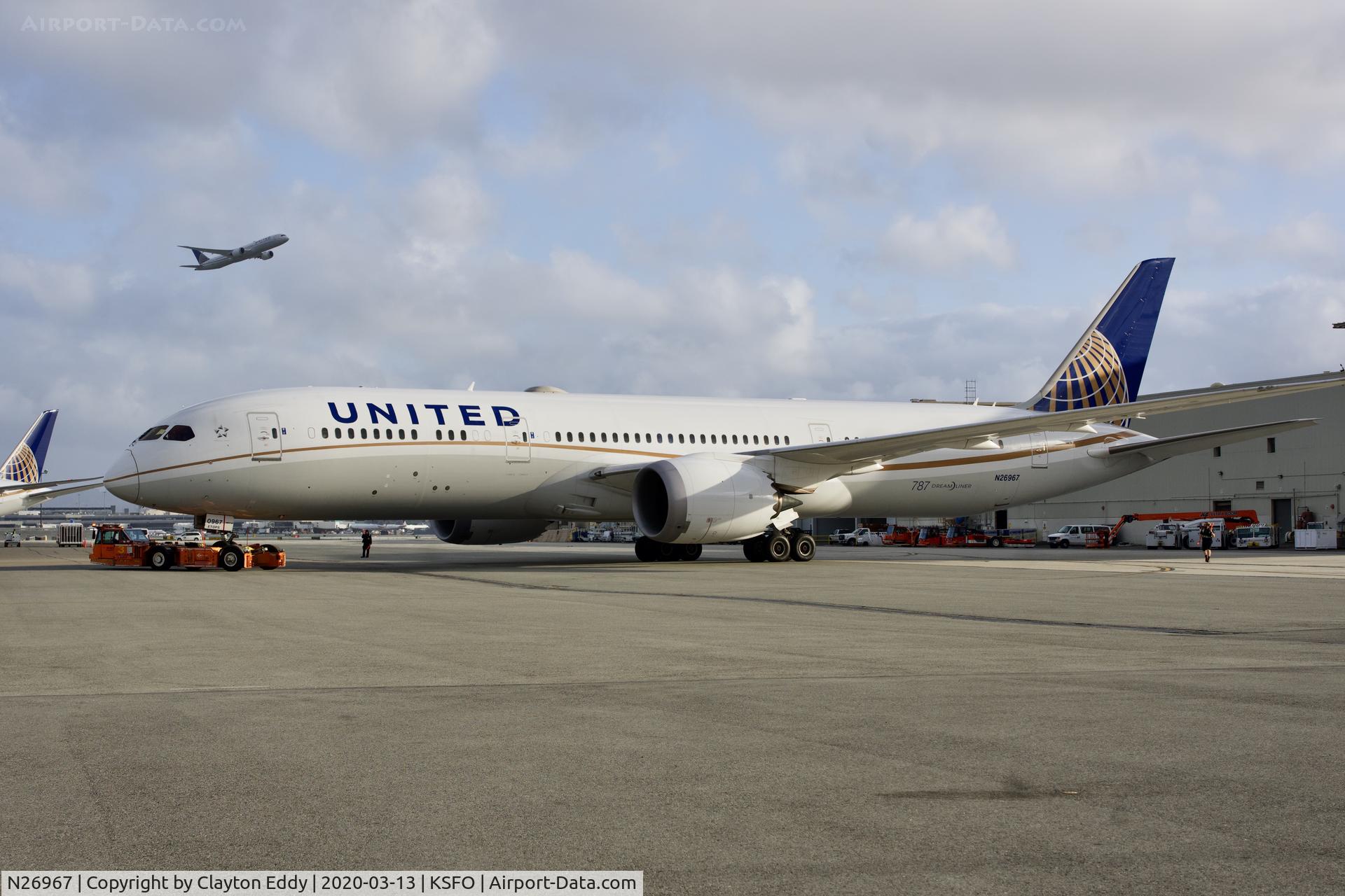N26967, 2016 Boeing 787-9 Dreamliner Dreamliner C/N 60144, SFO 2020.