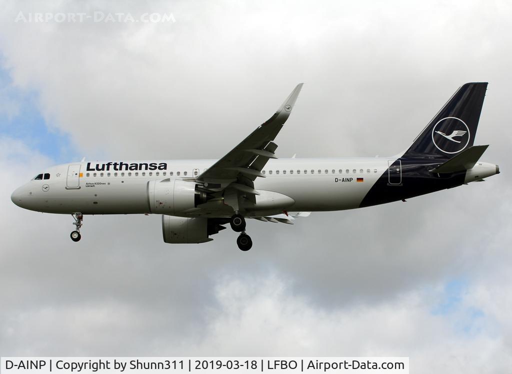 D-AINP, 2018 Airbus A320-271NEO C/N 8622, Landing rwy 32L