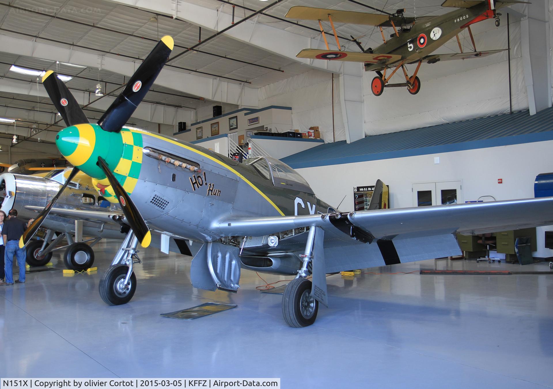 N151X, 1945 North American P-51D Mustang C/N 45-11628, front view