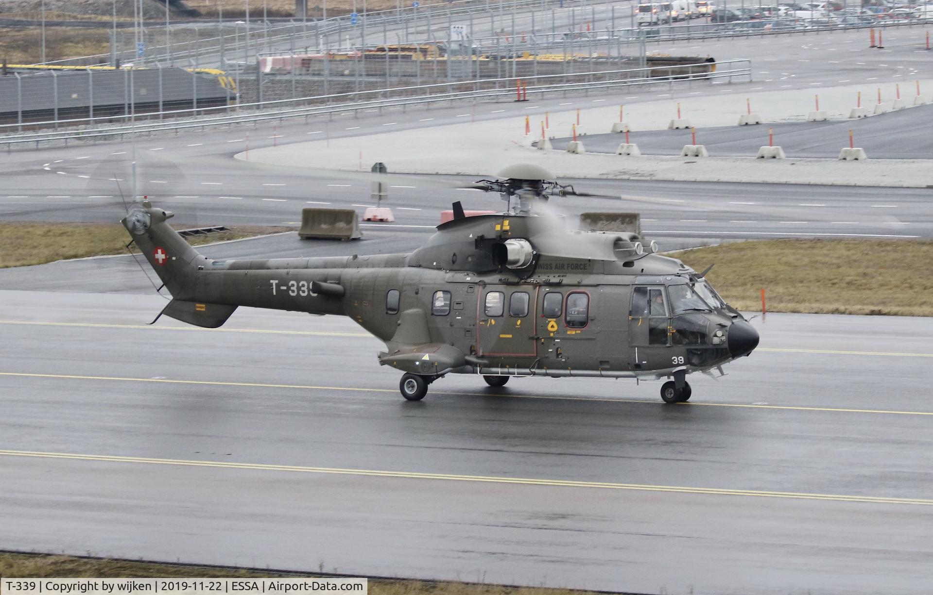 T-339, 2002 Eurocopter AS-532UL Cougar C/N 2551/MIS024, Taxiway W