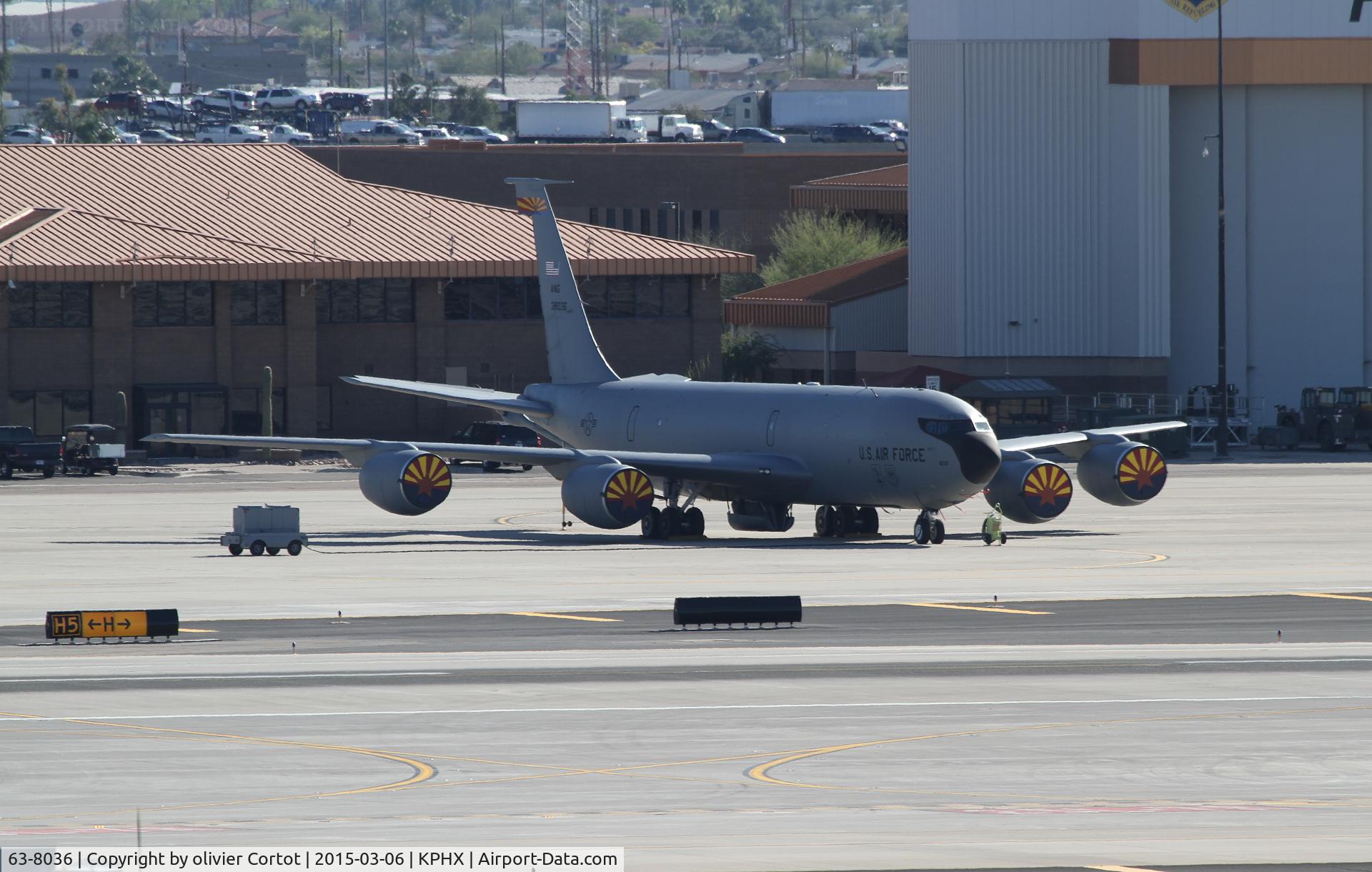 63-8036, 1963 Boeing KC-135R Stratotanker C/N 18653, Phoenix airport 2015