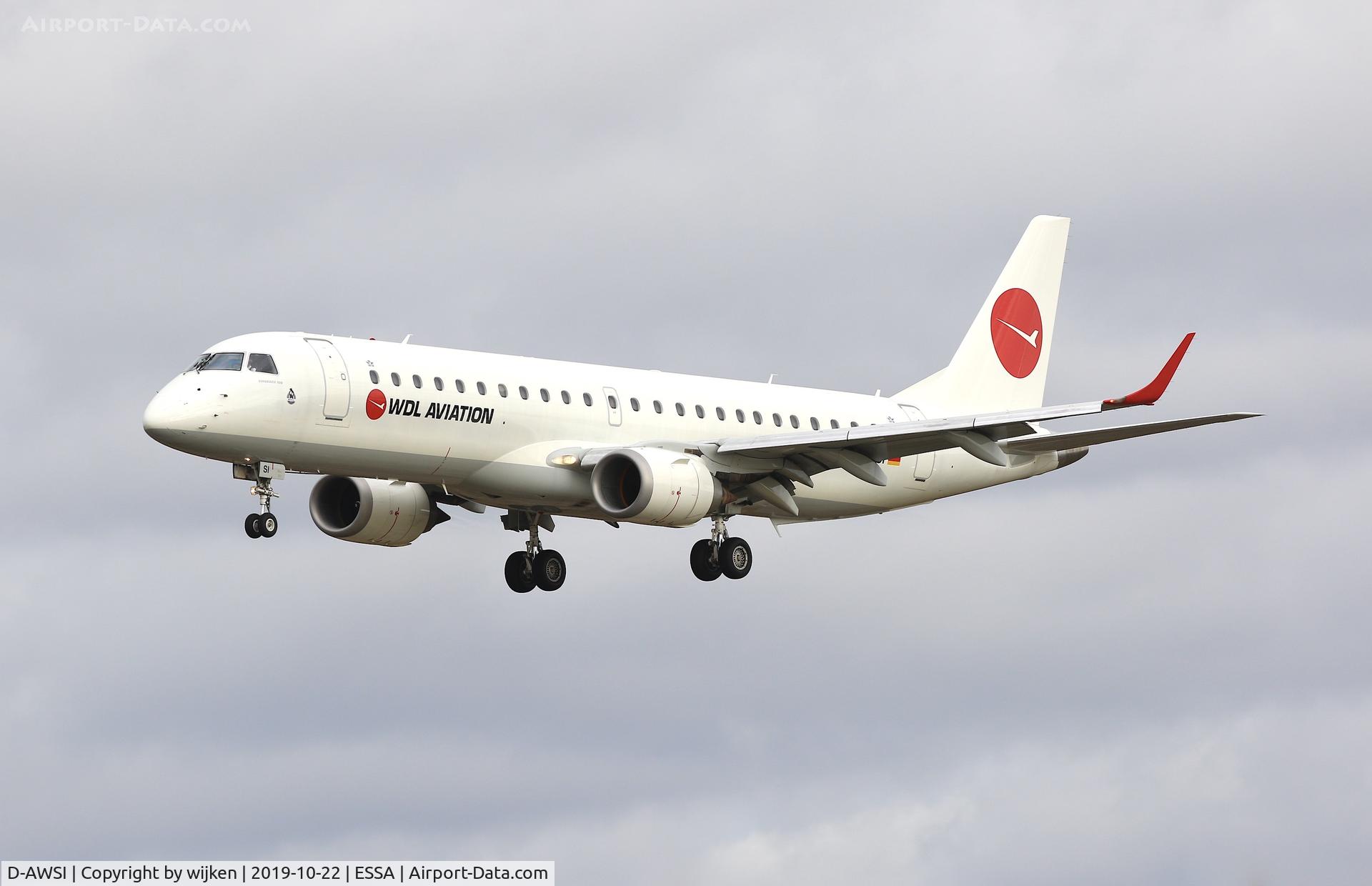D-AWSI, 2007 Embraer 190LR (ERJ-190-100LR) C/N 19000074, RWY 26