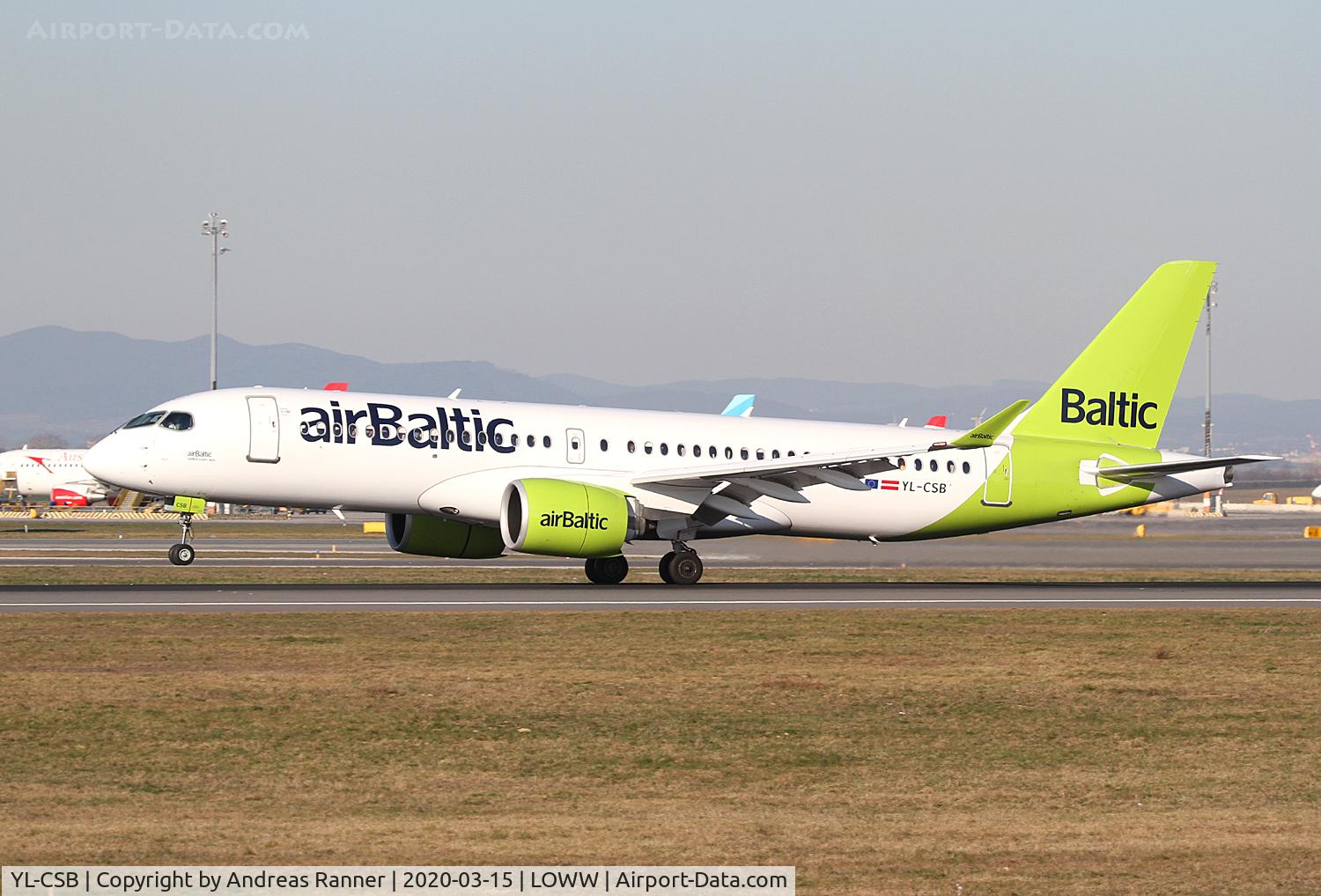 YL-CSB, 2016 Bombardier CSeries CS300 (BD-500-1A11) C/N 55004, Air Baltic CS300