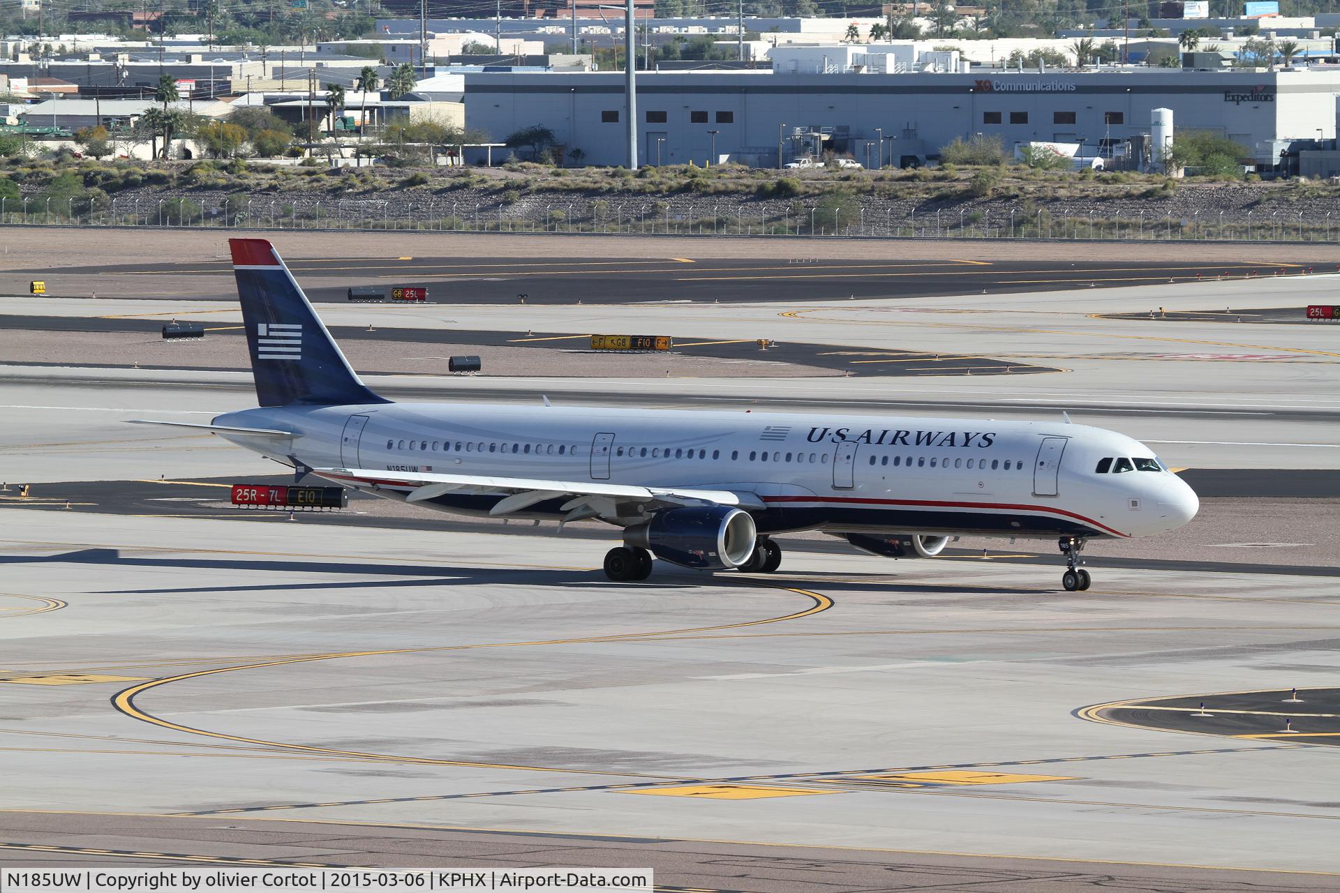 N185UW, 2002 Airbus A321-211 C/N 1666, Phoenix, 2015