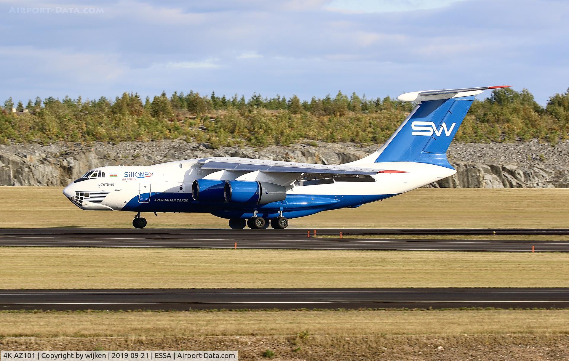 4K-AZ101, 1997 Ilyushin Il-76TD-90VD C/N 1063420716, RWY 01R