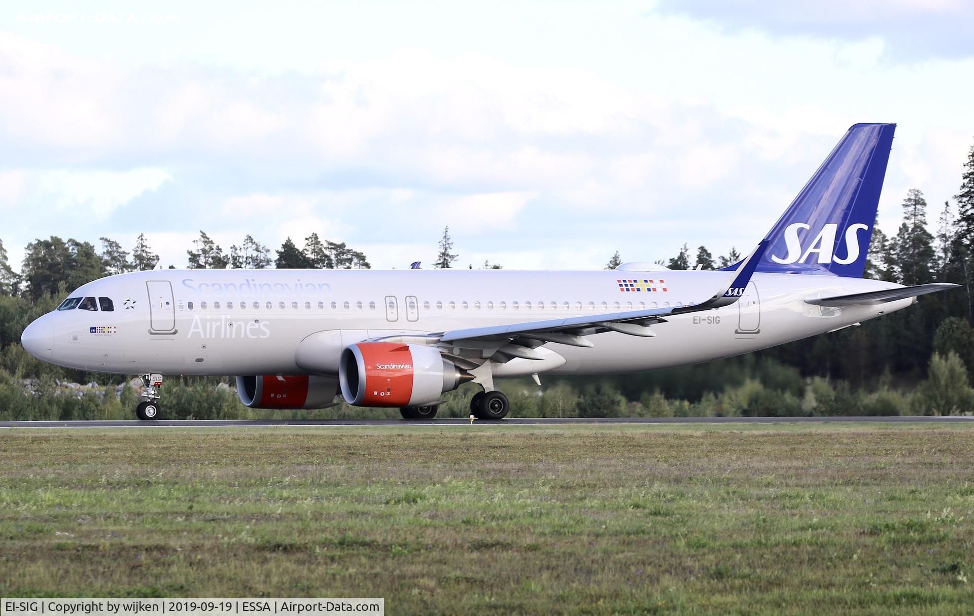 EI-SIG, 2018 Airbus A320-251N C/N 8333, RWY 01L