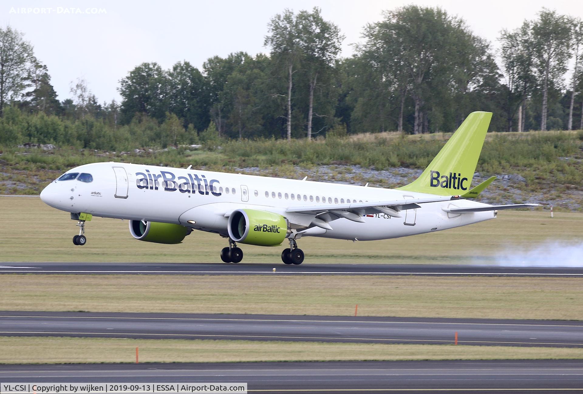 YL-CSI, 2018 Bombardier CSeries CS300 (BD-500-1A11) C/N 55034, RWY 01R