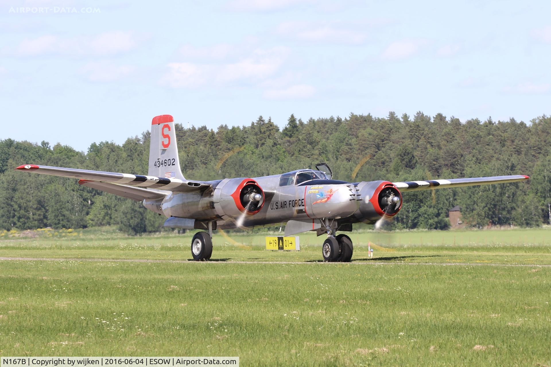 N167B, 1944 Douglas A-26B Invader C/N 27881, Roll Out 2016