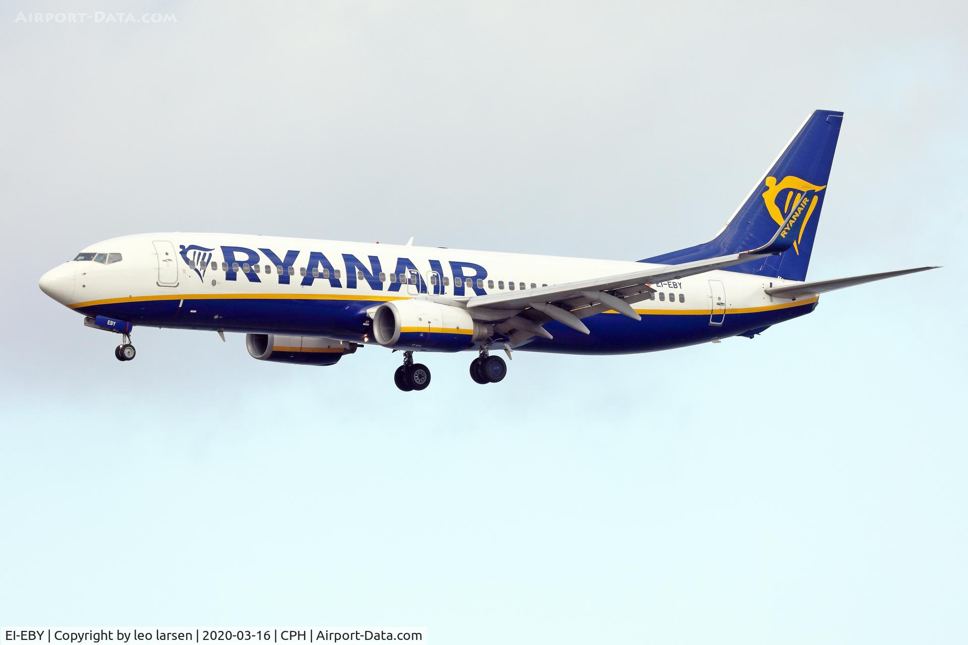 EI-EBY, 2009 Boeing 737-8AS C/N 35006, Copenhagen 16.3.2020