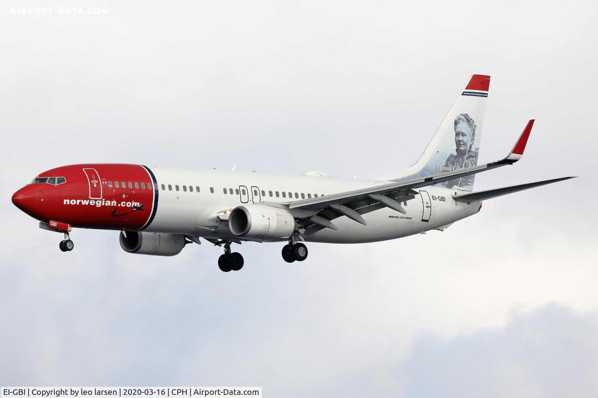 EI-GBI, 2012 Boeing 737-8JP C/N 39434, Copenhagen 16.3.2020
