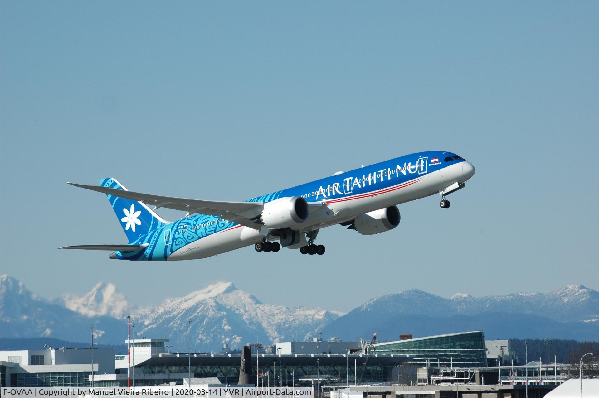 F-OVAA, 2019 Boeing 787-9 Dreamliner C/N 62710, Departure from Vancouver