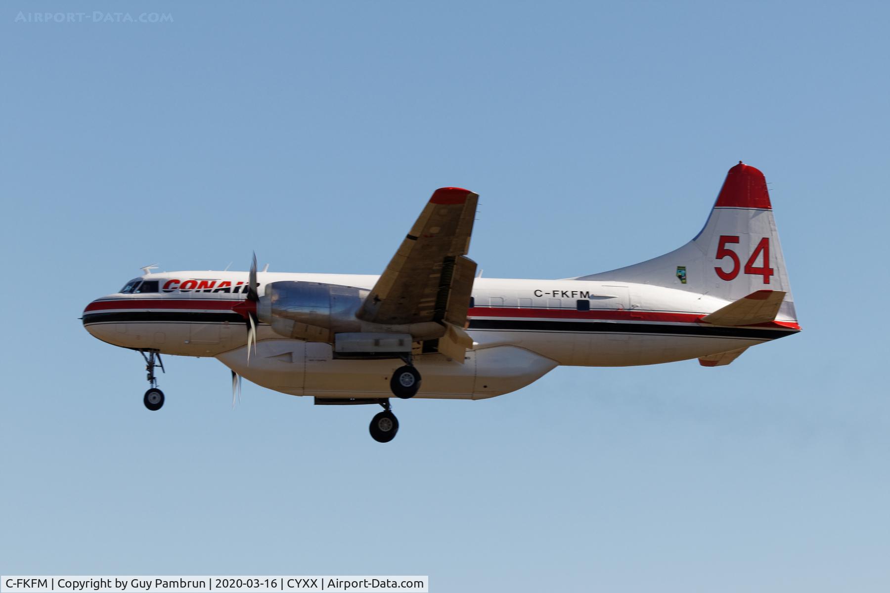 C-FKFM, 1953 Convair CV-580(AT) C/N 70, Landing