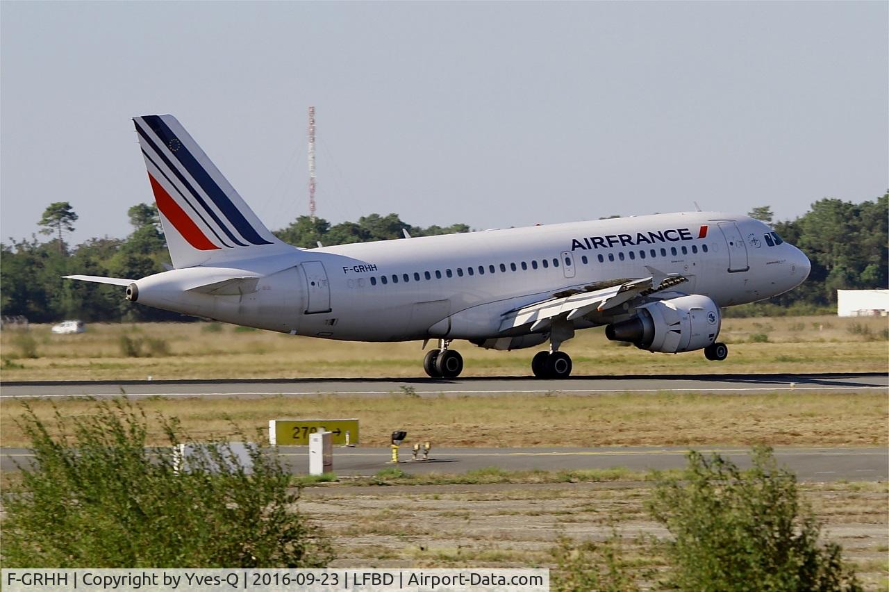 F-GRHH, 1999 Airbus A319-111 C/N 1151, Airbus A319-111, Landing rwy 05, Bordeaux-Mérignac airport (LFBD-BOD)