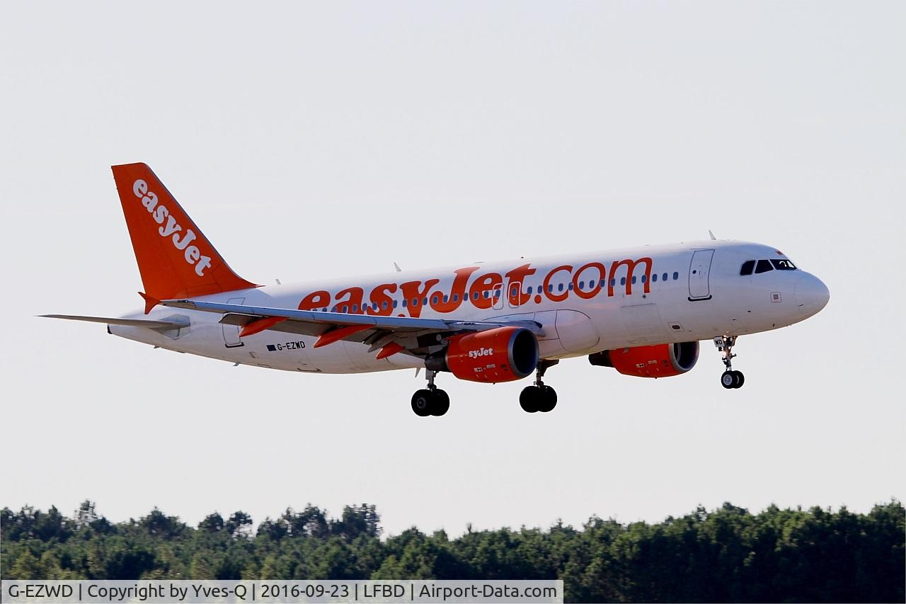 G-EZWD, 2012 Airbus A320-214 C/N 5249, Airbus A320-214, On final rwy 05, Bordeaux Mérignac airport (LFBD-BOD)