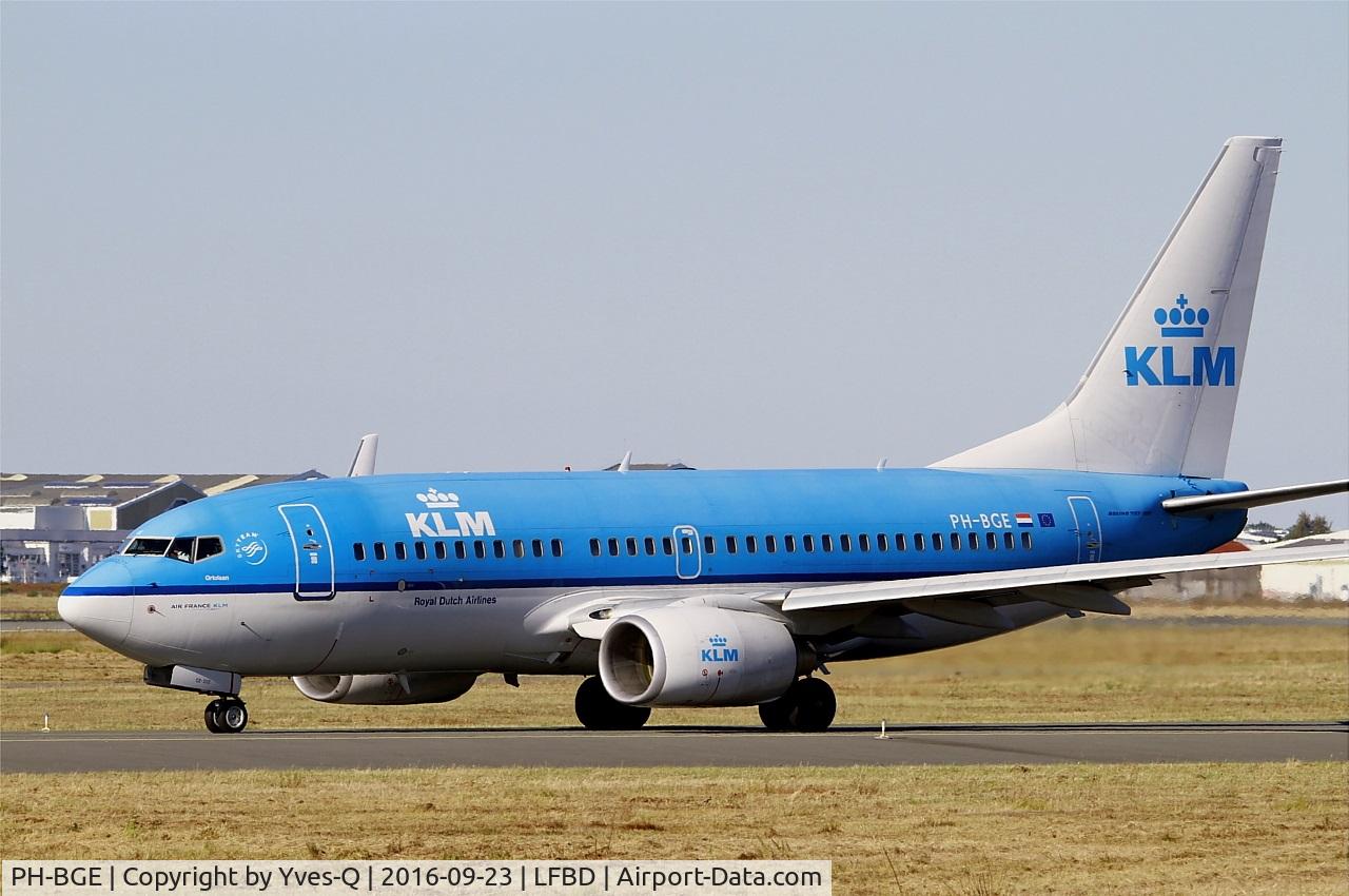 PH-BGE, 2008 Boeing 737-7K2 C/N 30371, Boeing 737-7K2, Holding point rwy 05, Bordeaux Mérignac airport (LFBD-BOD)