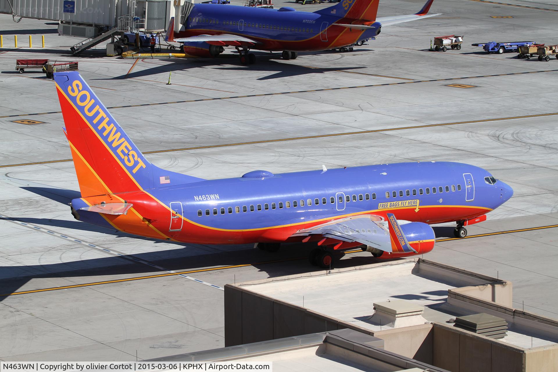 N463WN, 2004 Boeing 737-7H4 C/N 32467, Phoenix 2015