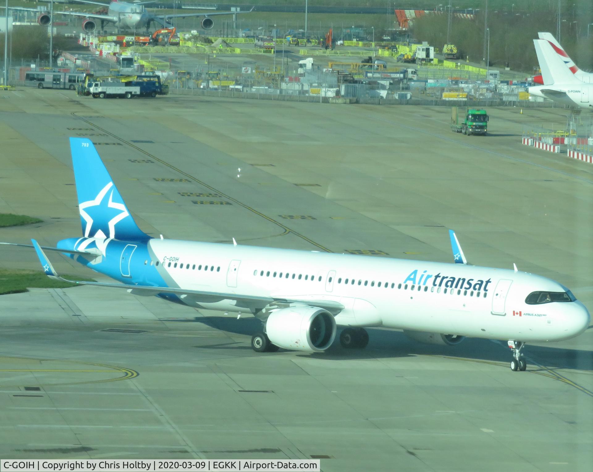 C-GOIH, 2019 Airbus A321-271NX C/N 9198, Taxiing at Gatwick