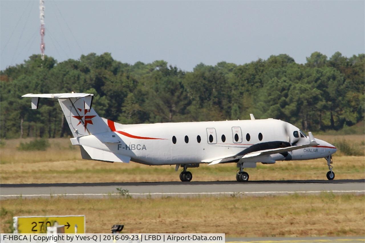 F-HBCA, 1995 Beech 1900D C/N UE-188, Beech 1900D, Take off run rwy 05, Bordeaux Mérignac airport (LFBD-BOD)