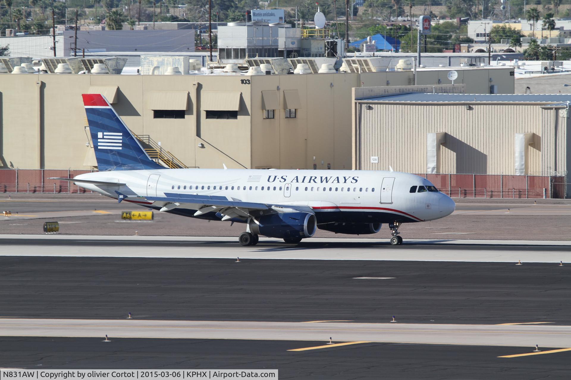 N831AW, 2001 Airbus A319-132 C/N 1576, Phoenix 2015