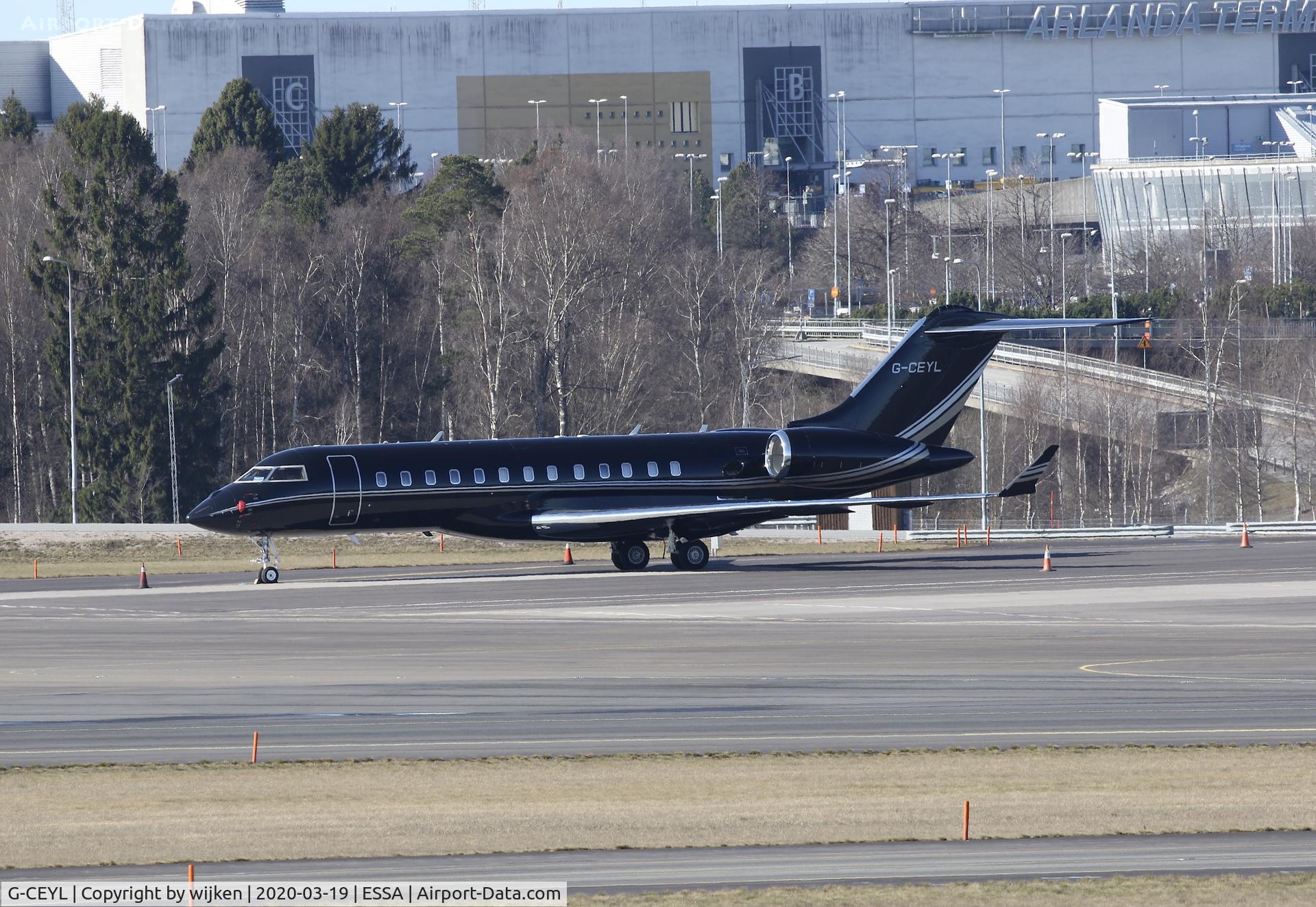 G-CEYL, 2006 Bombardier BD-700-1A10 Global Express C/N 9196, Ramp M