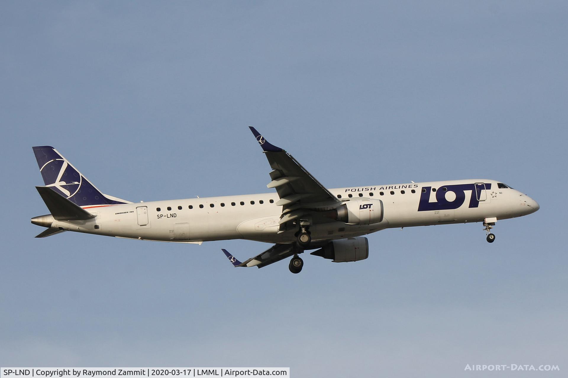 SP-LND, 2012 Embraer 195LR (ERJ-190-200LR) C/N 19000516, Embraer 195LR ERJ190 SP-LND LOT Polish Airlines