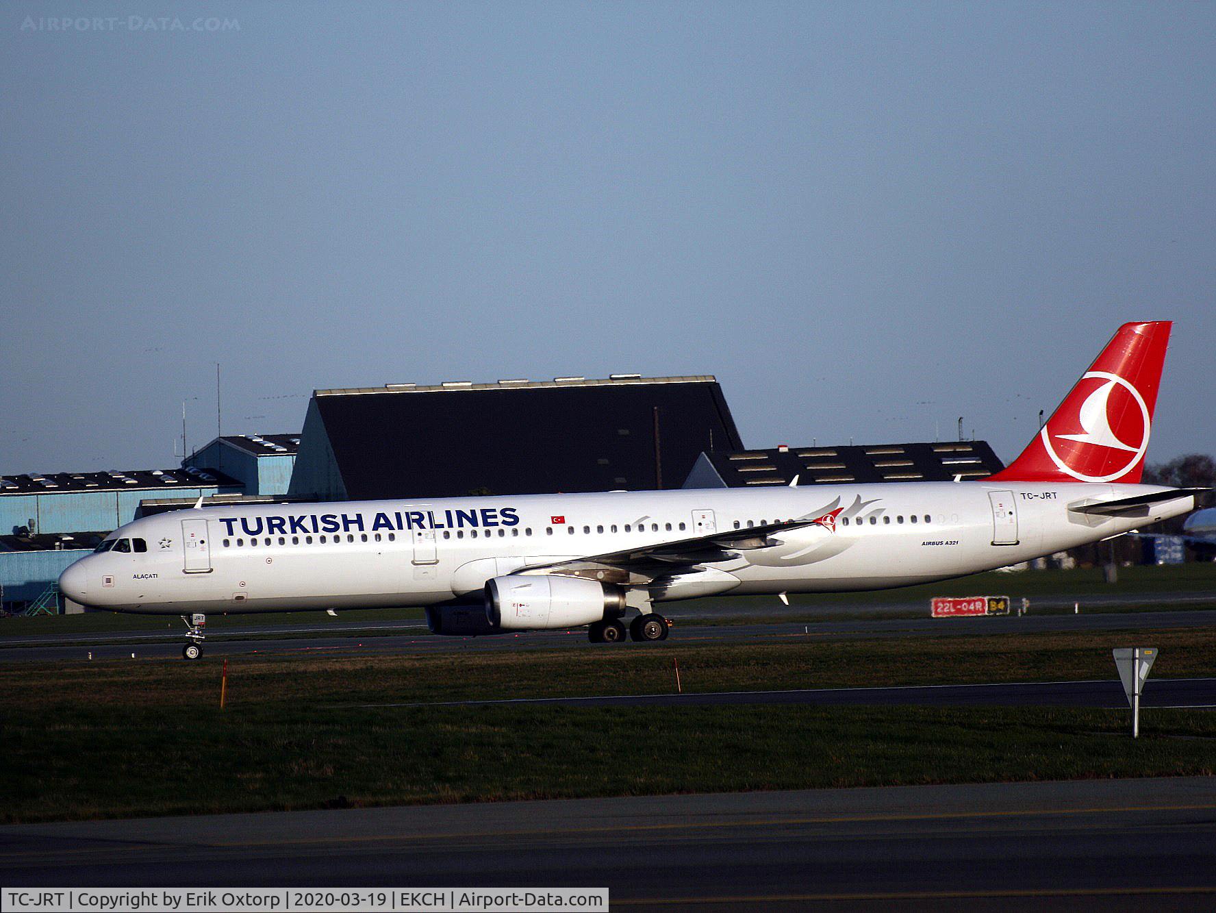 TC-JRT, 2011 Airbus A321-231 C/N 5667, TC-JRT landed rw 22L
