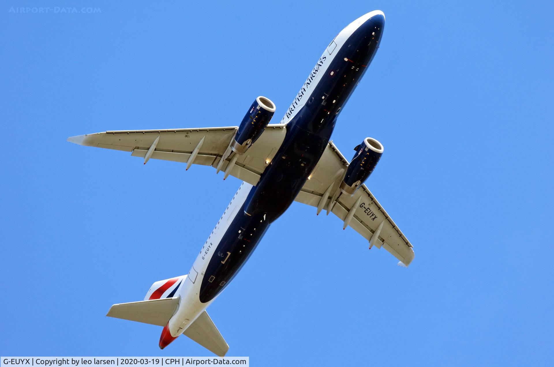 G-EUYX, 2014 Airbus A320-232 C/N 6155, Copenhagen  19.3.2020