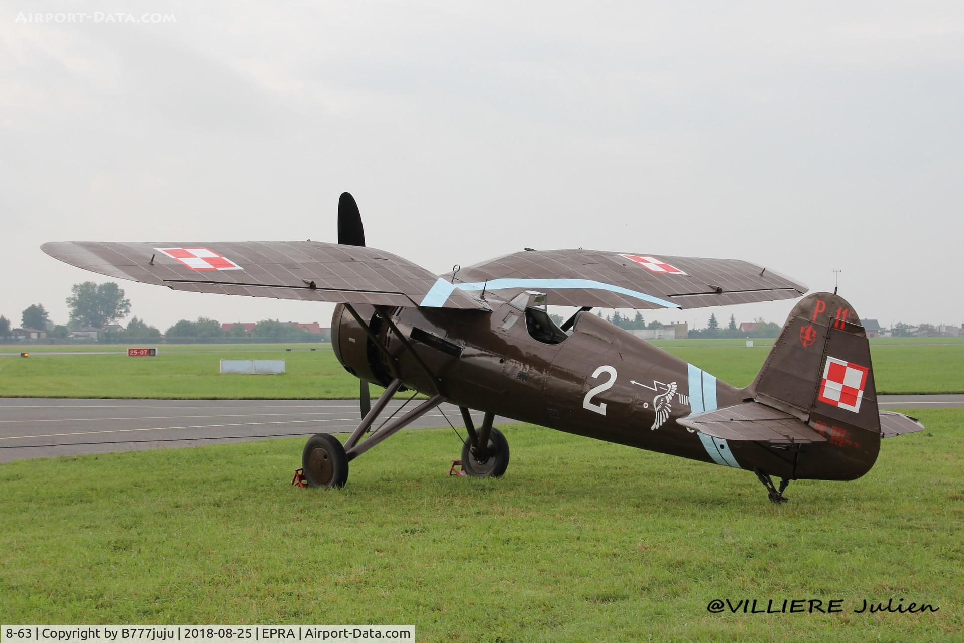 8-63, 1935 PZL P.11C C/N 562, at Radom