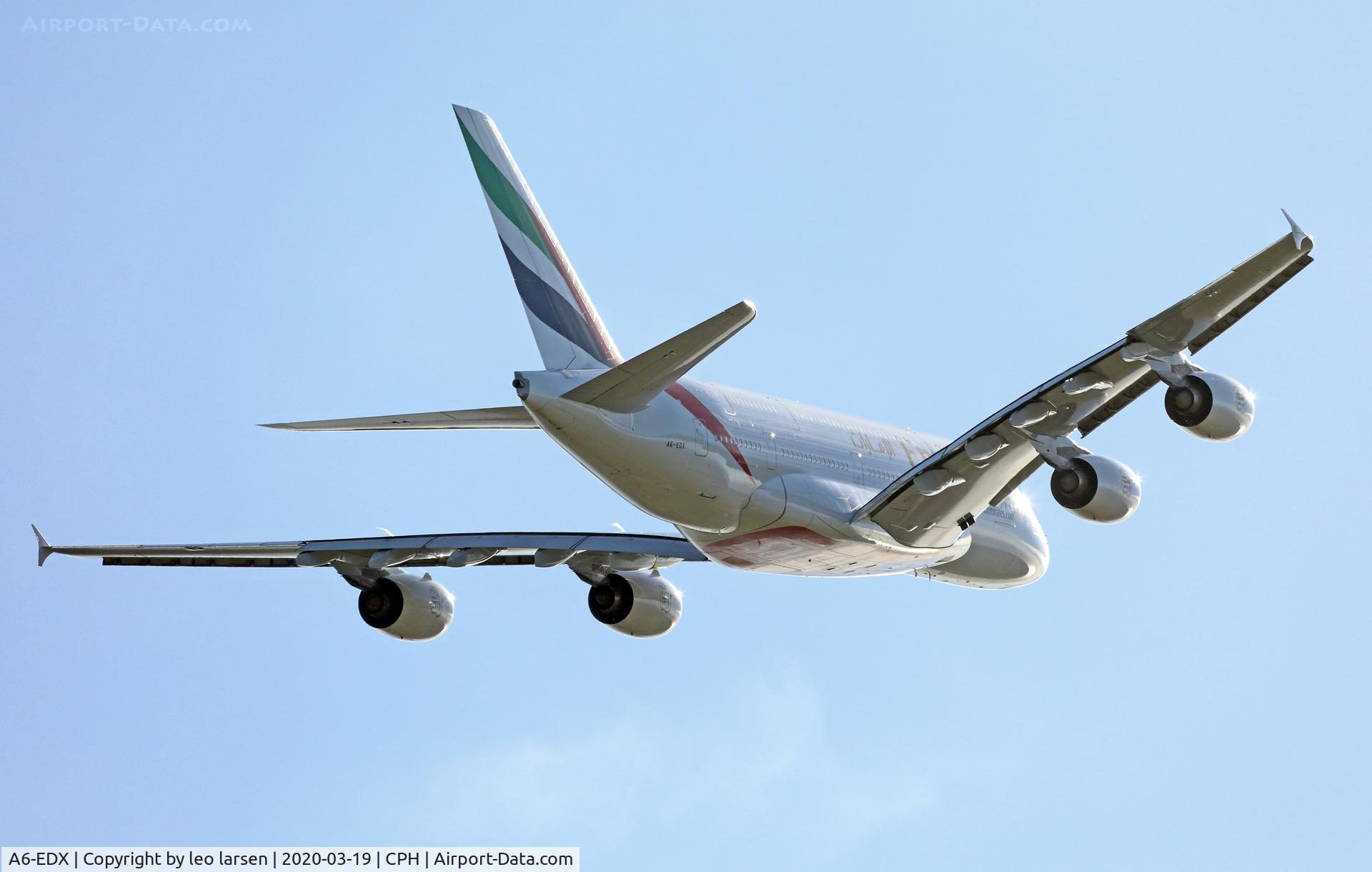 A6-EDX, 2012 Airbus A380-861 C/N 105, Copenhagen 19.3.2020
