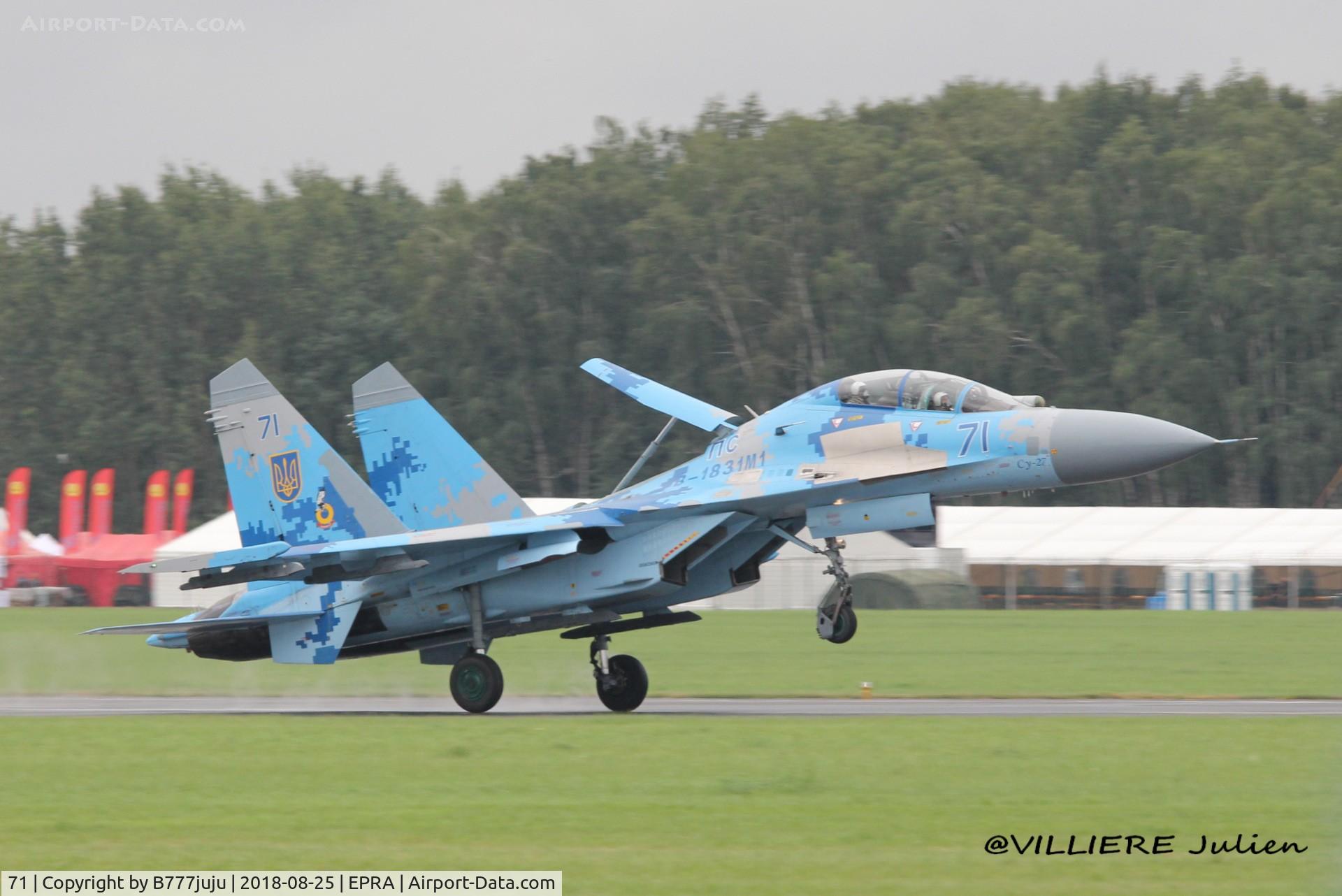 71, Sukhoi Su-27UBM1 C/N 96310424043, at Radom