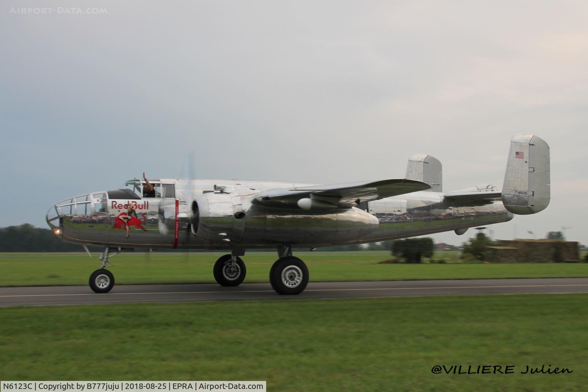 N6123C, 1945 North American B-25J-30-NC Mitchell Mitchell C/N 108-47647, at Radom
