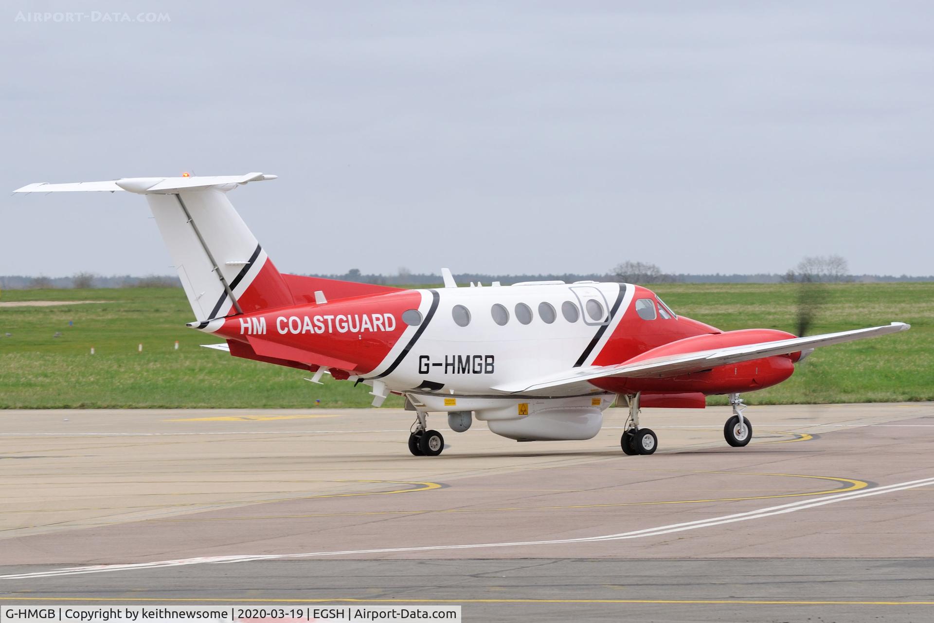G-HMGB, 1980 Beech 200 Super King Air C/N BB-752, Leaving Norwich for Doncaster.
