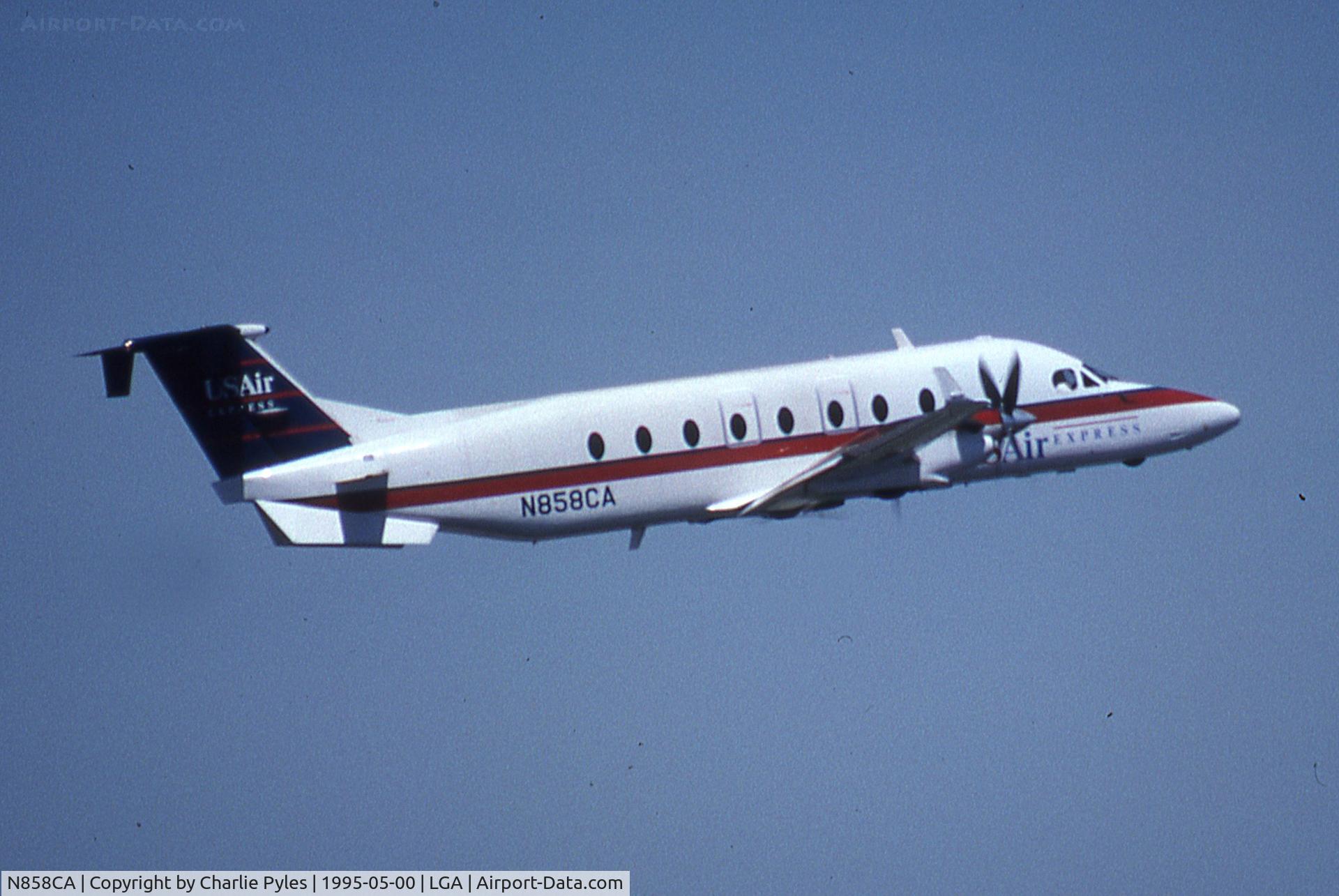N858CA, 2000 Raytheon Aircraft Company 1900D C/N UE-408, From LGA Tower