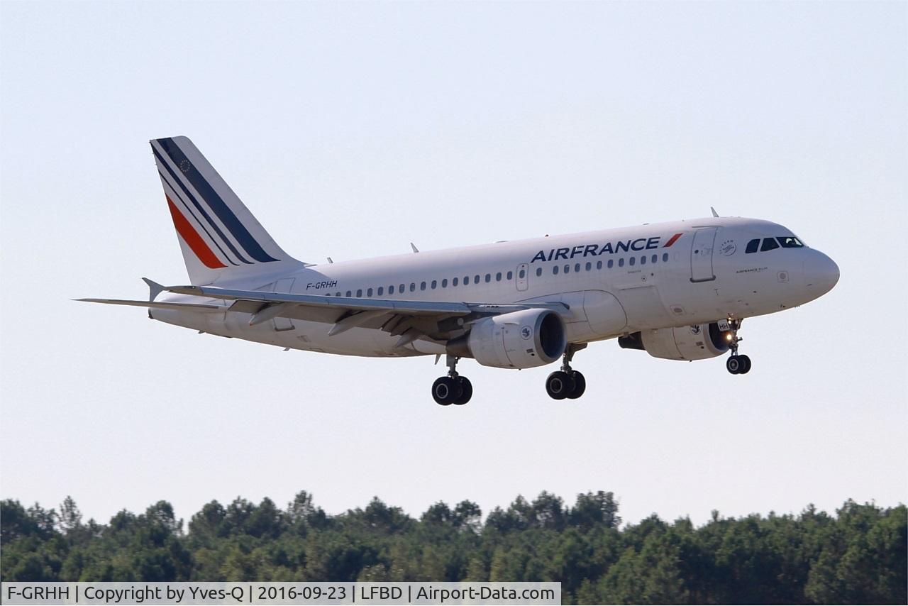 F-GRHH, 1999 Airbus A319-111 C/N 1151, Airbus A319-111, On final rwy 05, Bordeaux-Mérignac airport (LFBD-BOD)