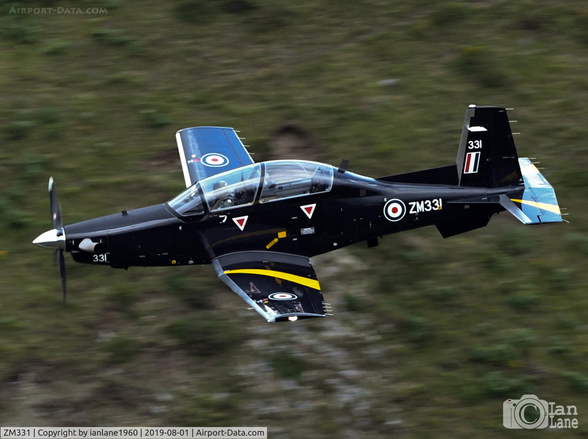 ZM331, 2018 Beechcraft T-6C Texan T.1 C/N PM-129, Mach Loop LFA07